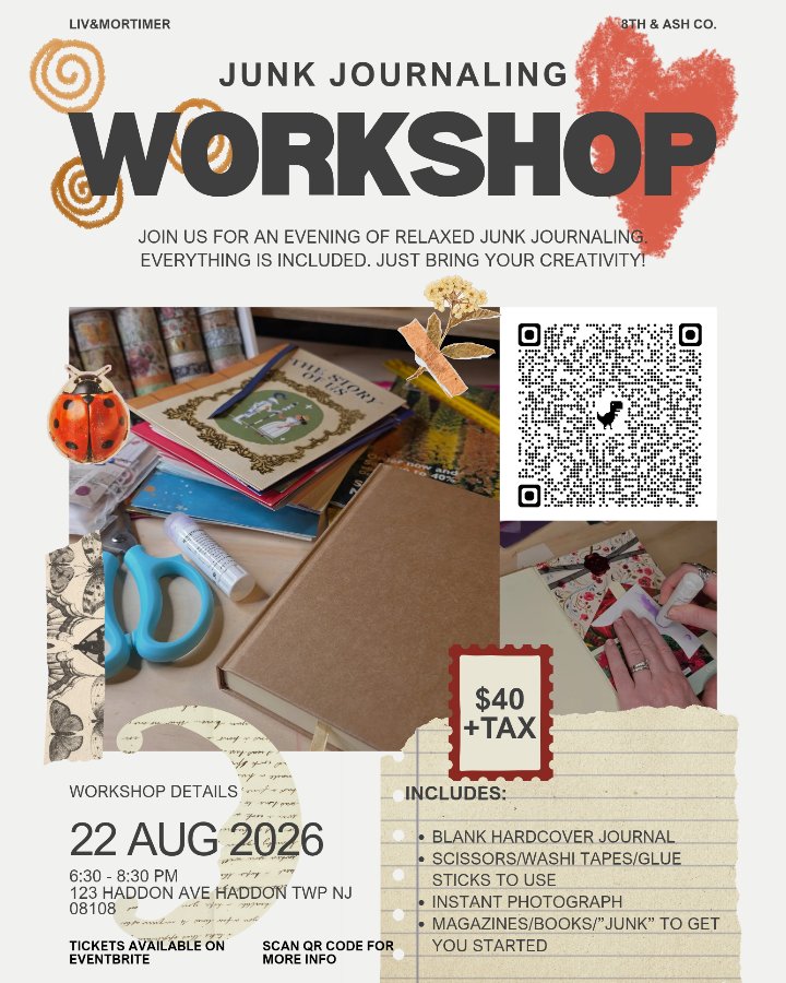Junk Journaling Workshop @ 8th & Ash Co.