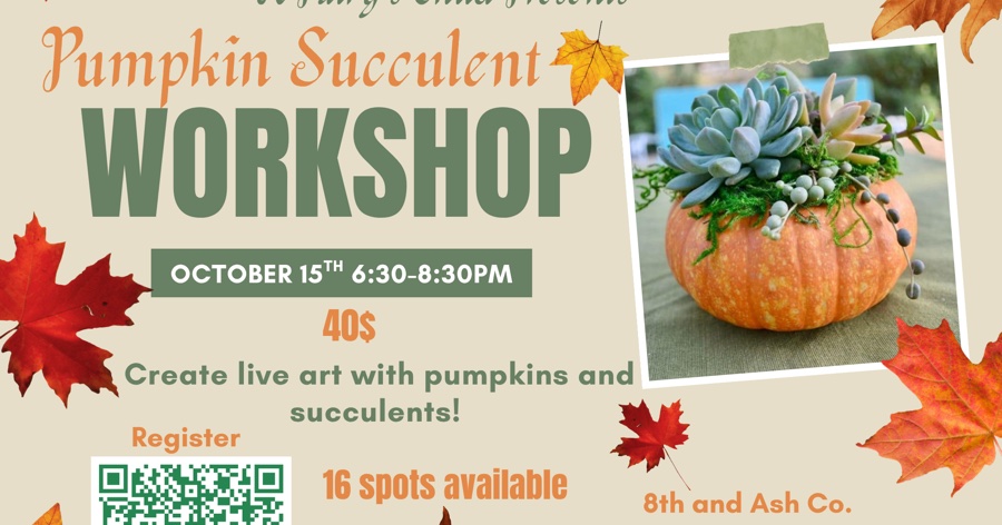 Pumpkin Succulent Workshop