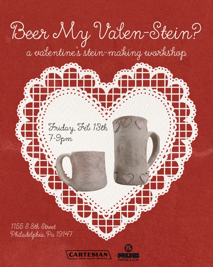 “Beer My Valen-Stein?" Ceramic Stein-Making Workshop