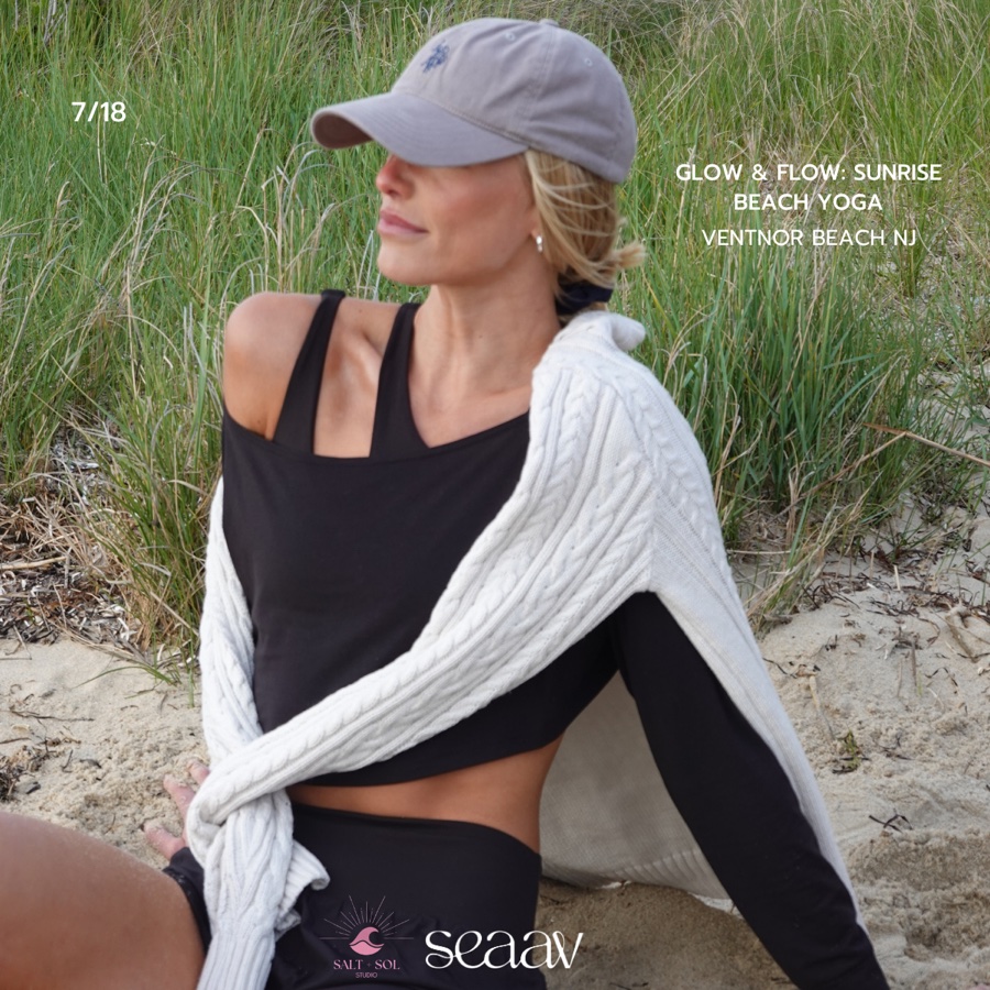 GLOW & FLOW: Sunrise Beach Yoga with Seaav x Salt + Sol