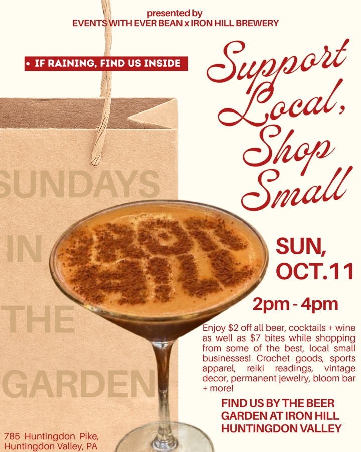 Support Local & Shop Small - Sundays in the Garden at Iron Hill