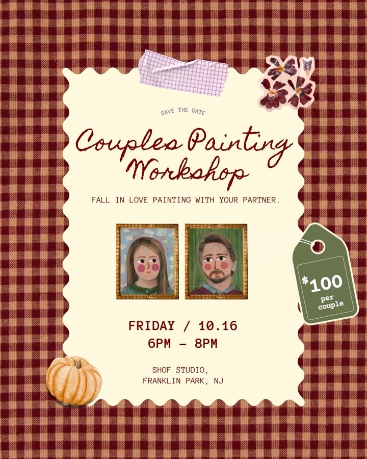 Couples Acrylic Portrait Workshop