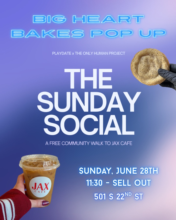 Sunday Social community walk to Jax Cafe!