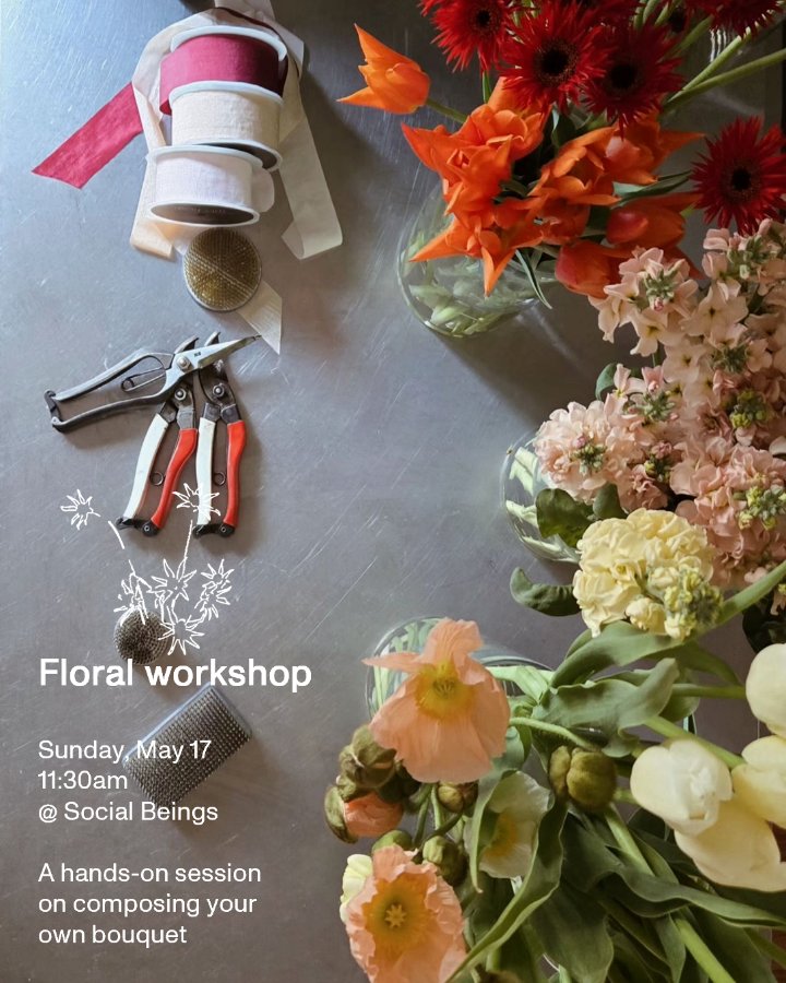A hands-on bouquet workshop