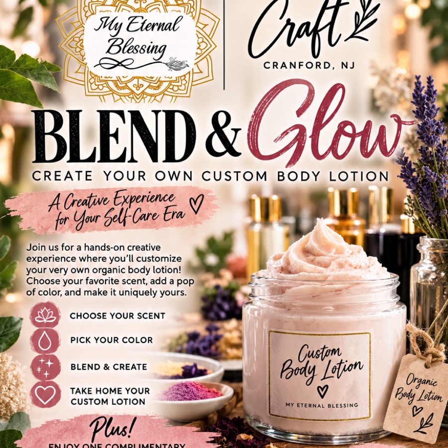 BLEND & GLOW Create Your Own Custom Organic Body Lotion