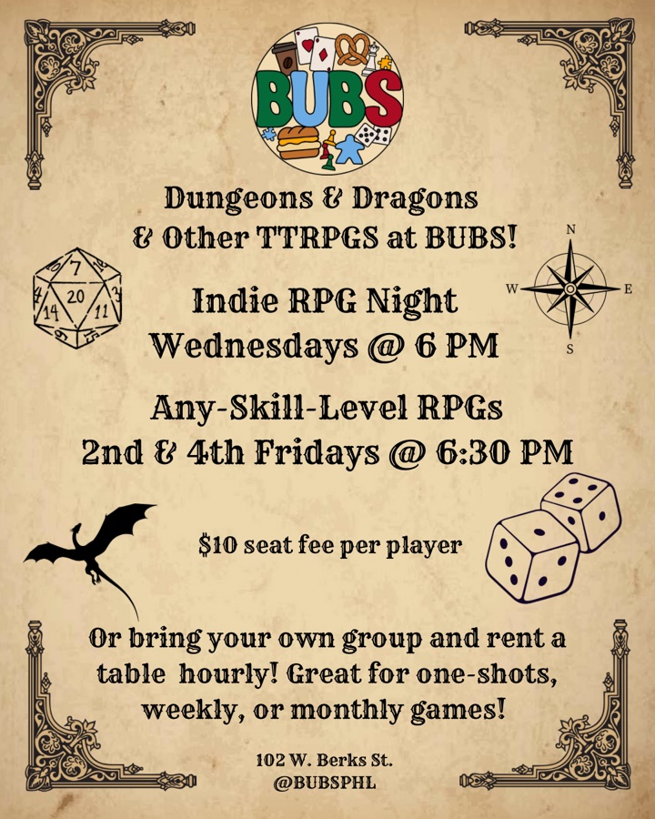 Indie TTRPG Night
