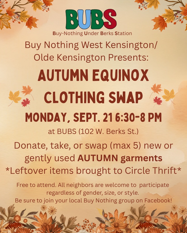 Autumn Equinox Clothing Swap