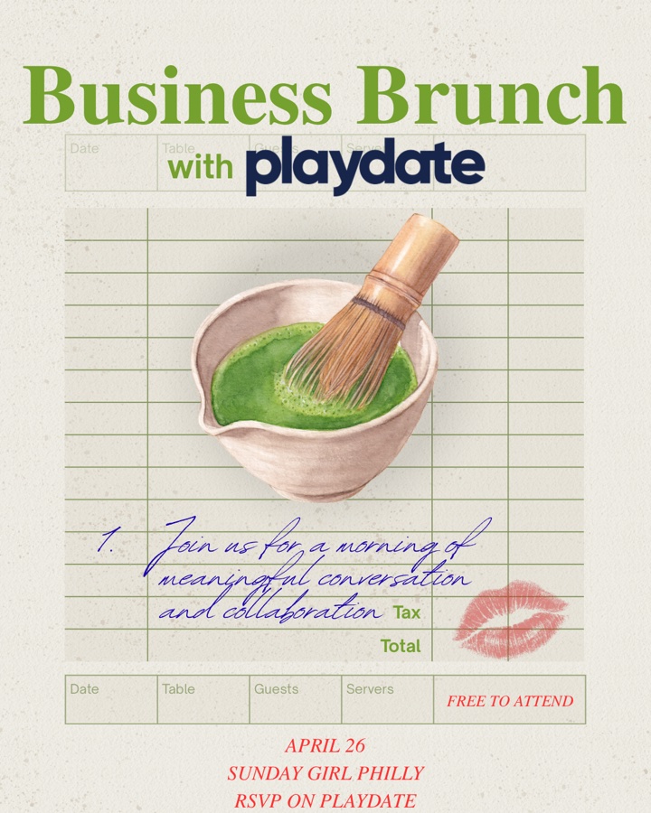 Business Brunch with Playdate 🍵✨🍪